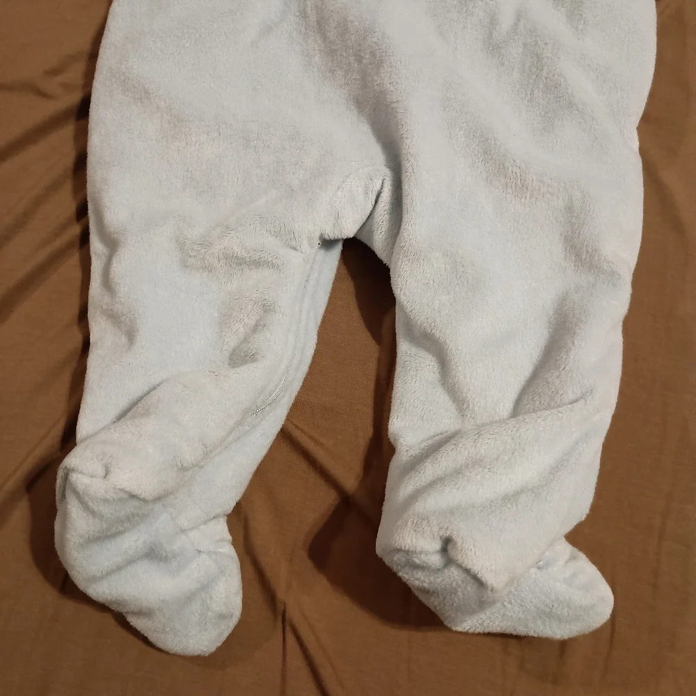 Carter's Baby Boy Fleece Blue Bunting Winter Zip-Up Snow Suit